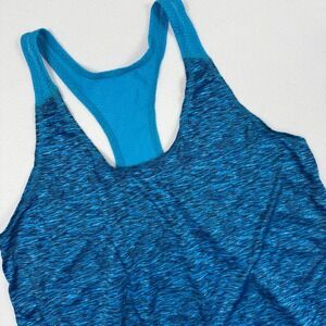 Holloway Dry-Excel Racerback Tank Top Blue Space Dye Athletic Active Womens XL